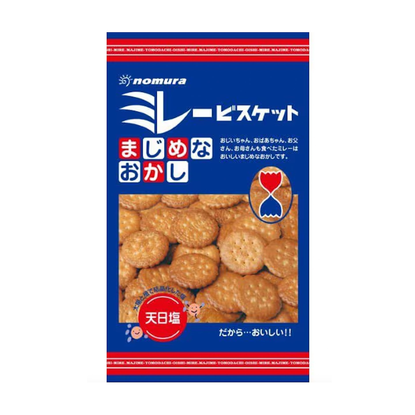 天日盐小圆饼干日本进口淡盐海盐