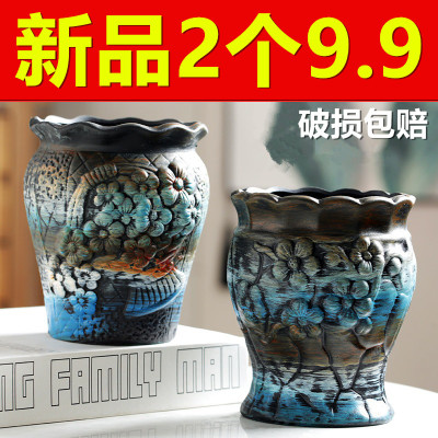高款多肉老桩花盆陶瓷特价清仓