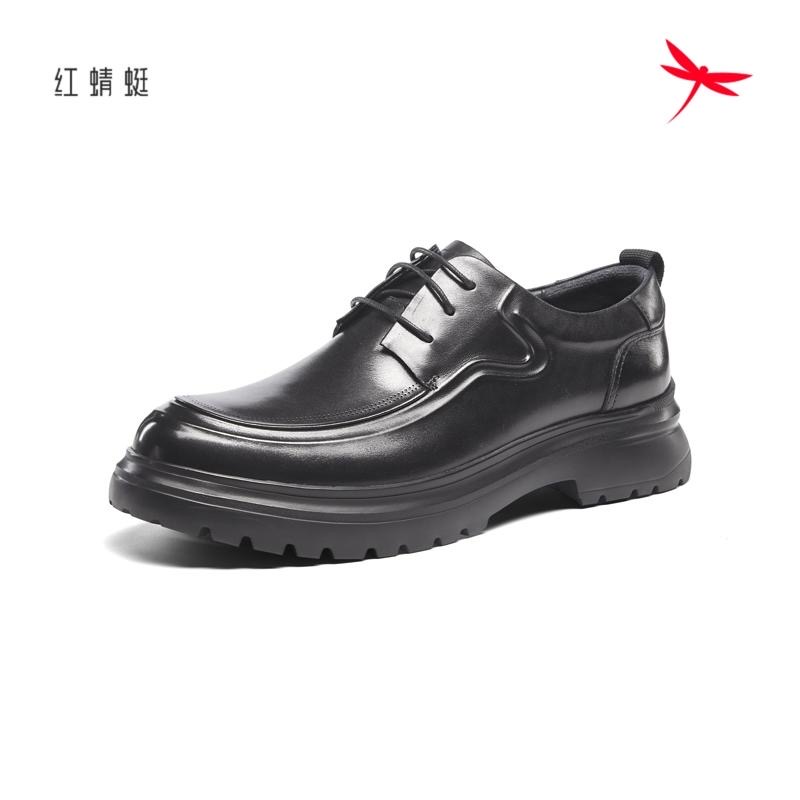 春秋新款正装皮鞋男红蜻蜓务休闲
