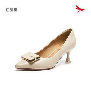 B43002252时装 红蜻蜓2023秋季 B43002251高跟小码 尖头时尚 女单皮鞋