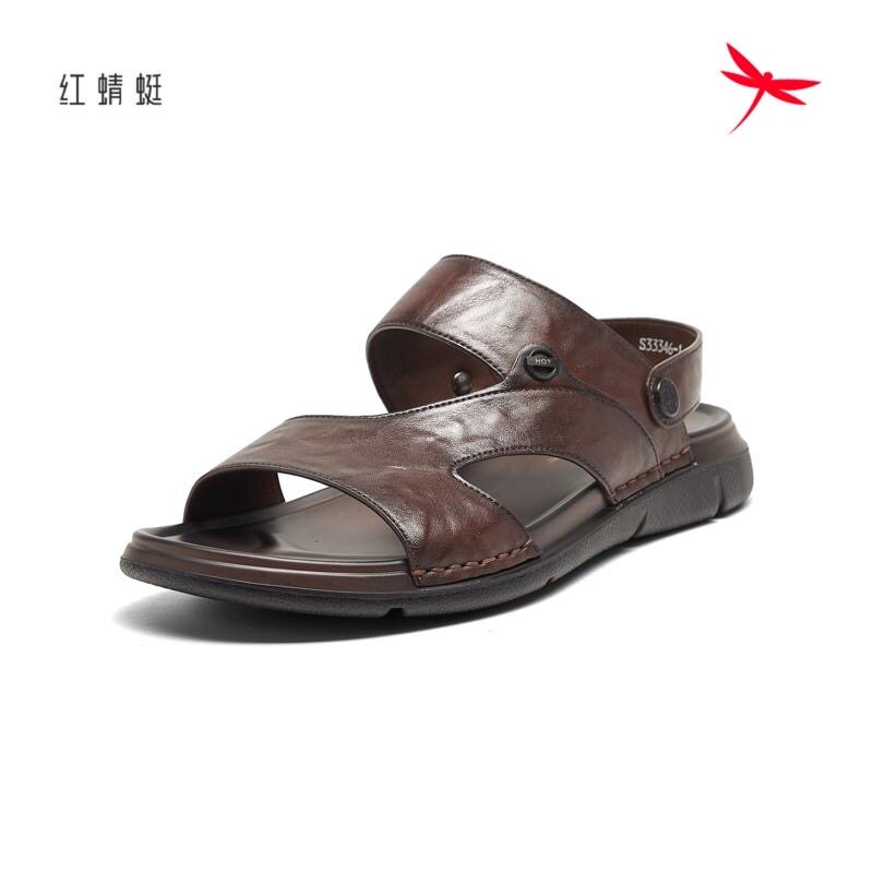 红蜻蜓沙滩鞋夏季两穿拖鞋男凉鞋图片
