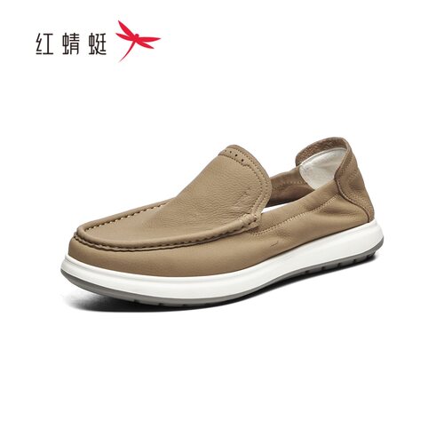 红蜻蜓春季男士皮鞋商务休闲耐磨
