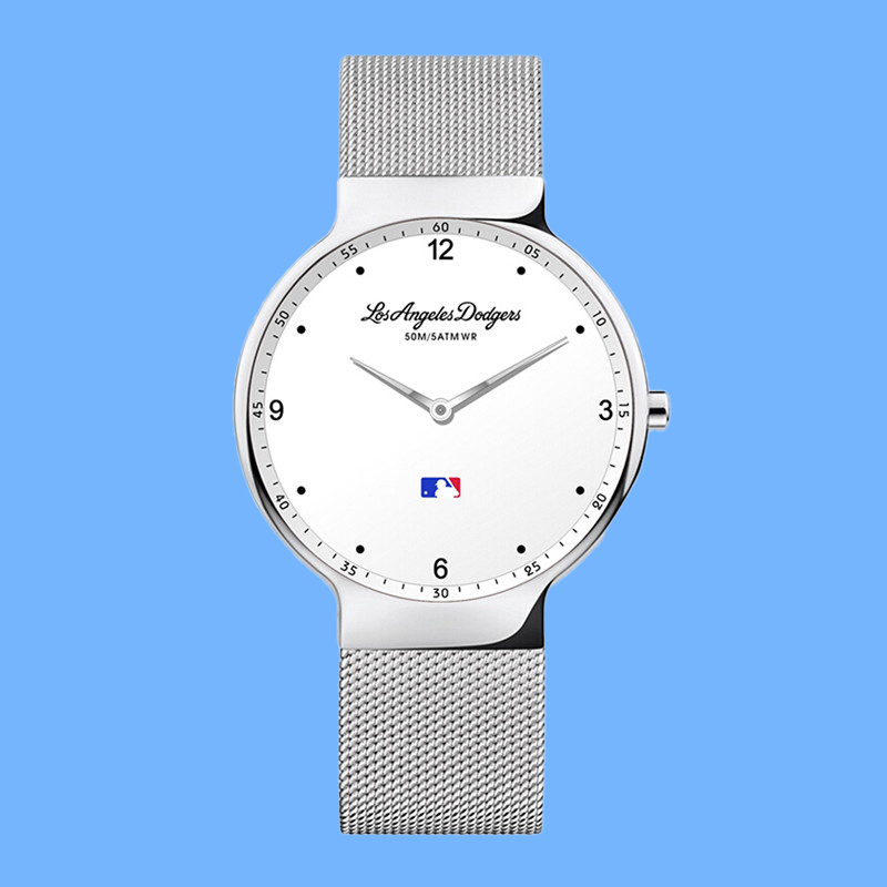 MLB美职棒手表男女进口简约时尚商务钢带黑金情侣腕表SD020