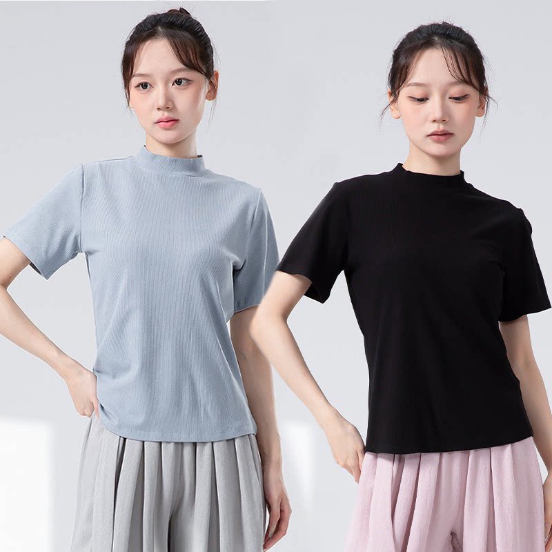现代舞蹈服时尚上衣男女同款
