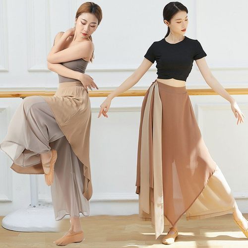 中国舞裤女宽松飘逸雪纺