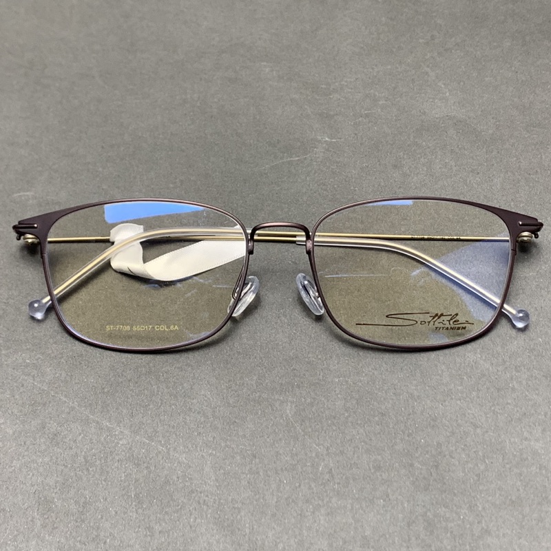 羽毛钛 极简极轻小众设计枪色眼镜框男款近视职场商务高档眼镜架