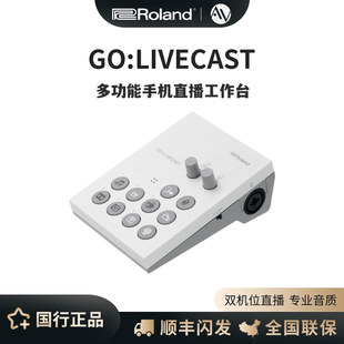 Roland罗兰GO LIVECAST 音乐K歌双机位手机音视频直播工作台声卡