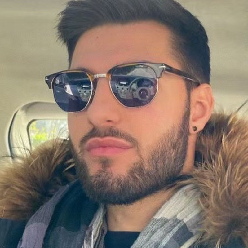 英国CherryKoko欧美男士墨镜不规则个性复古太阳镜时尚ins街拍