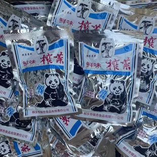熊猫榨菜50g银杏牌榨菜丝即食下饭菜配粥温州儿时的味道怀旧食品