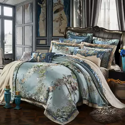 European four-piece set of light luxury Palace style luxury retro European and American bedding Luxury sixty-piece set of bedding