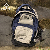 美式 旅行背包男大容量电脑双肩包男生通勤运动高中生书包女大学生