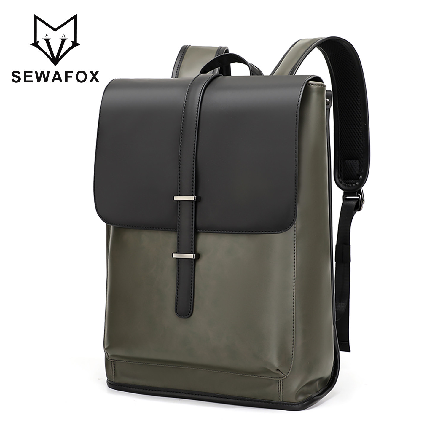 电脑背包男款商务出差男士通勤皮小型笔记本皮质双肩包男2026新款