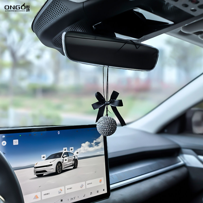 ONGO女神款后视镜挂件水晶钻球