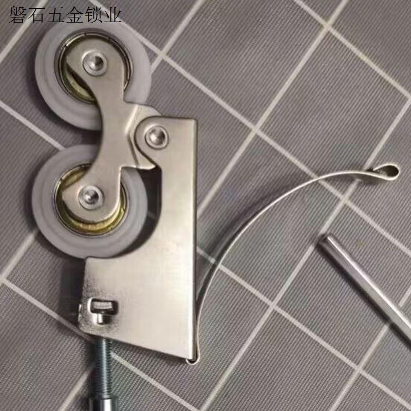 下轮凸轮隔断移门衣柜钛合金凹轮槽滑轮轨道浴室隔断门轮凹槽平.