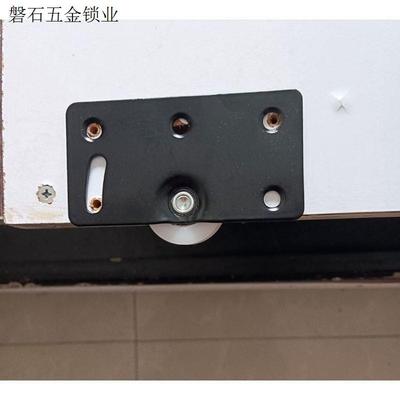 包邮衣柜推拉门轨道不锈钢滚轮配件上下滑轮移门老式铜滑轮轨道.