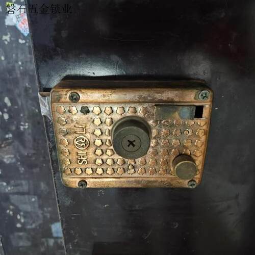 老式防盗门锁古铜铁门木门三保险锁铁门9219十字锁铜芯老式大门锁