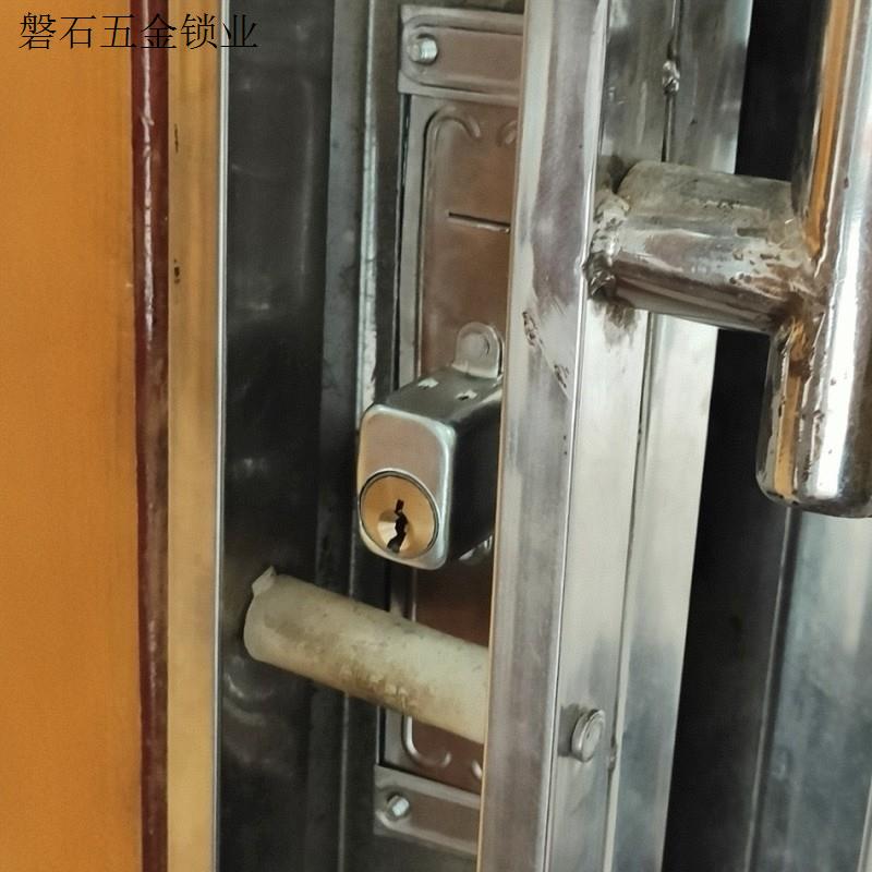 全铜头门锁老式防盗锁双舌推拉门栅栏大门移门锁铁拉闸门锁大小.