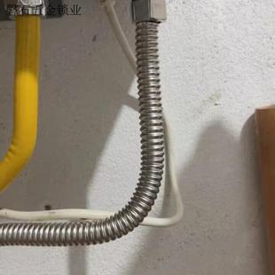 冷热高压热水器进水家用加厚进出水管304不锈钢4分防爆燃气金属.