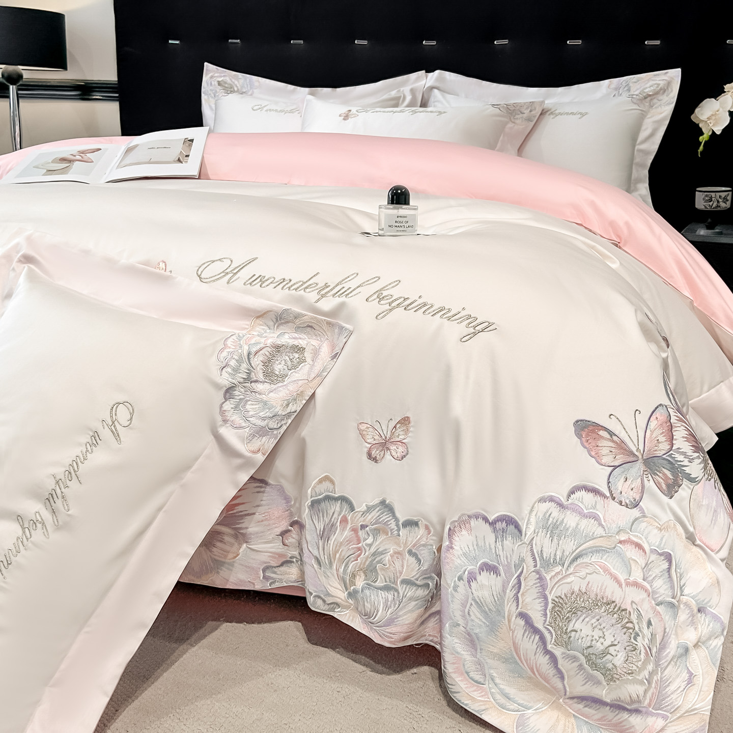 高端轻奢风160支长绒棉四件套