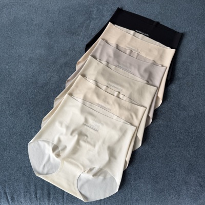 【本期重点！完全无痕！】薄如蝉翼冰丝凉感超薄隐形高腰女士内裤