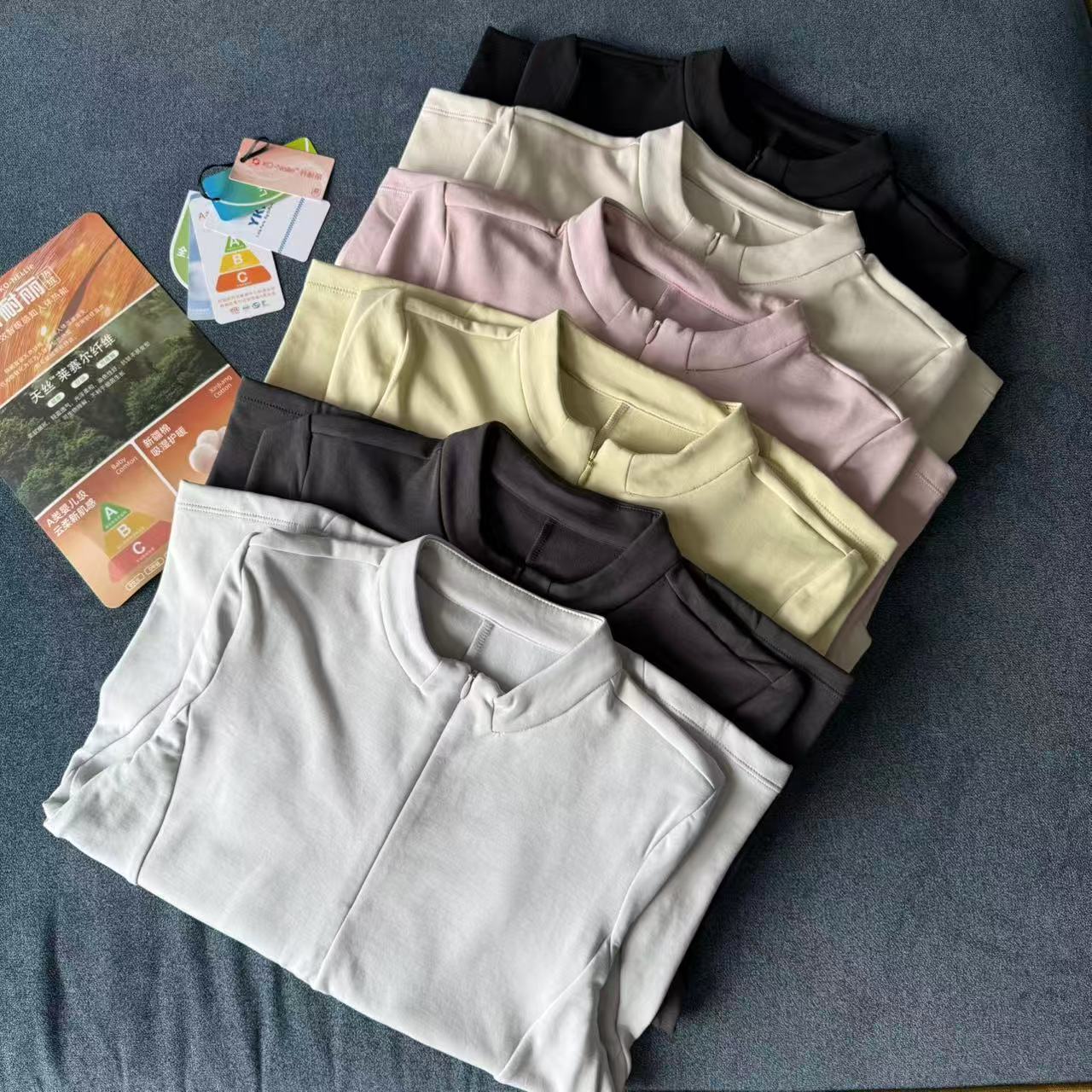 【亨利领 半拉链】280g科耐力热暖绒发热轻运动上衣T恤保暖女打底