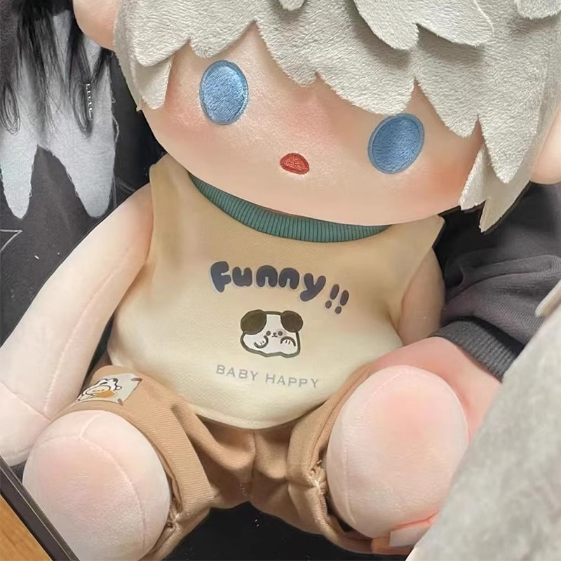 现货40cm厘米娃衣棉花娃娃衣服坐姿一番替换套装无属性公仔奶油风