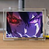 火影忍者周边水晶相框照片动漫立牌摆件送朋友精致礼物装 饰画定制