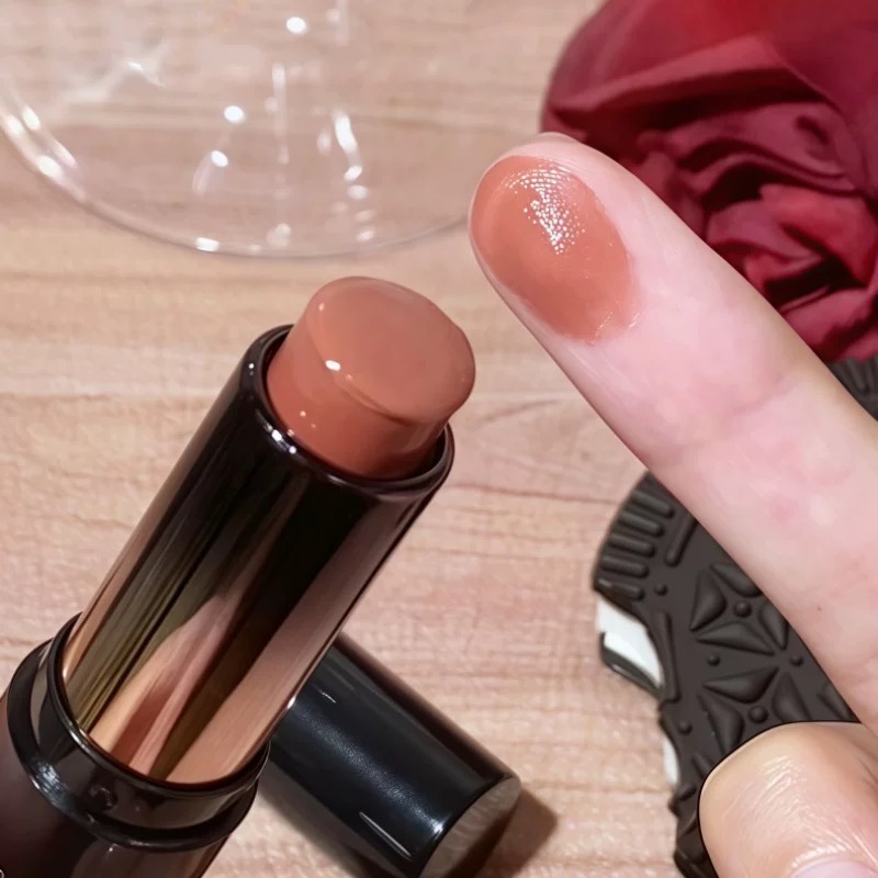 淡颜浅人白开水！rc多用棒临落平替低饱和裸色系口红唇膏腮红膏