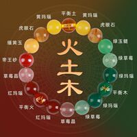 旺財運五行補缺喜用定制水晶手鏈金水火木土喜用健康五行水晶手串