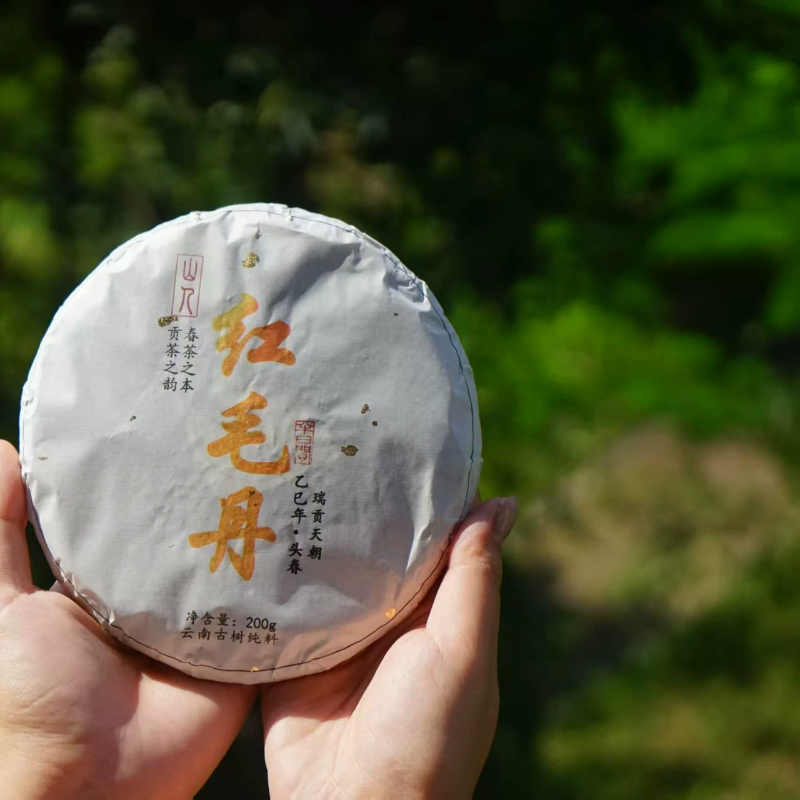 2025年莽枝普洱茶生茶 红毛丹 古树 春茶头采  200克