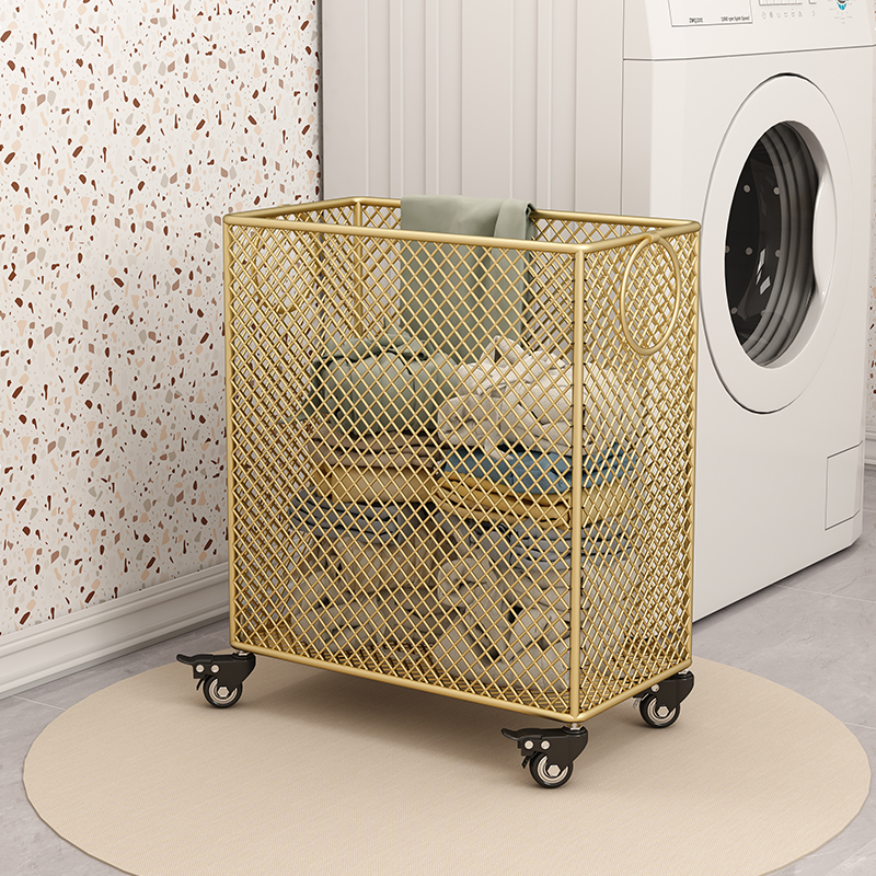 北歐ins風簡約鐵藝臟衣籃