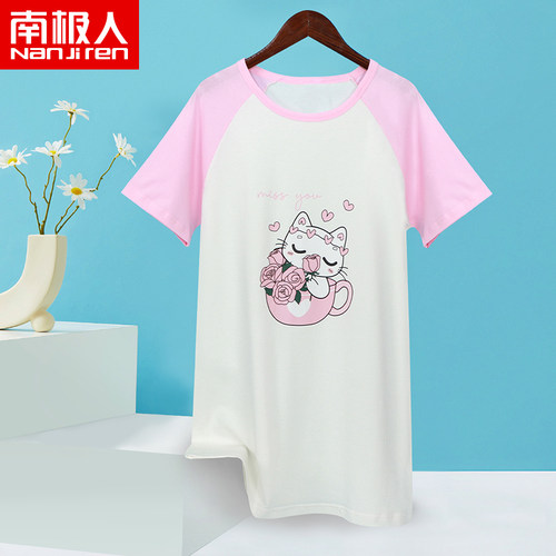 南极人女童睡裙纯棉薄款