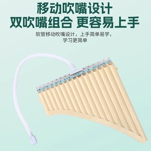 中小学生16管18管排箫初学者入门弧形排笛专业演奏级排箫滑动吹嘴