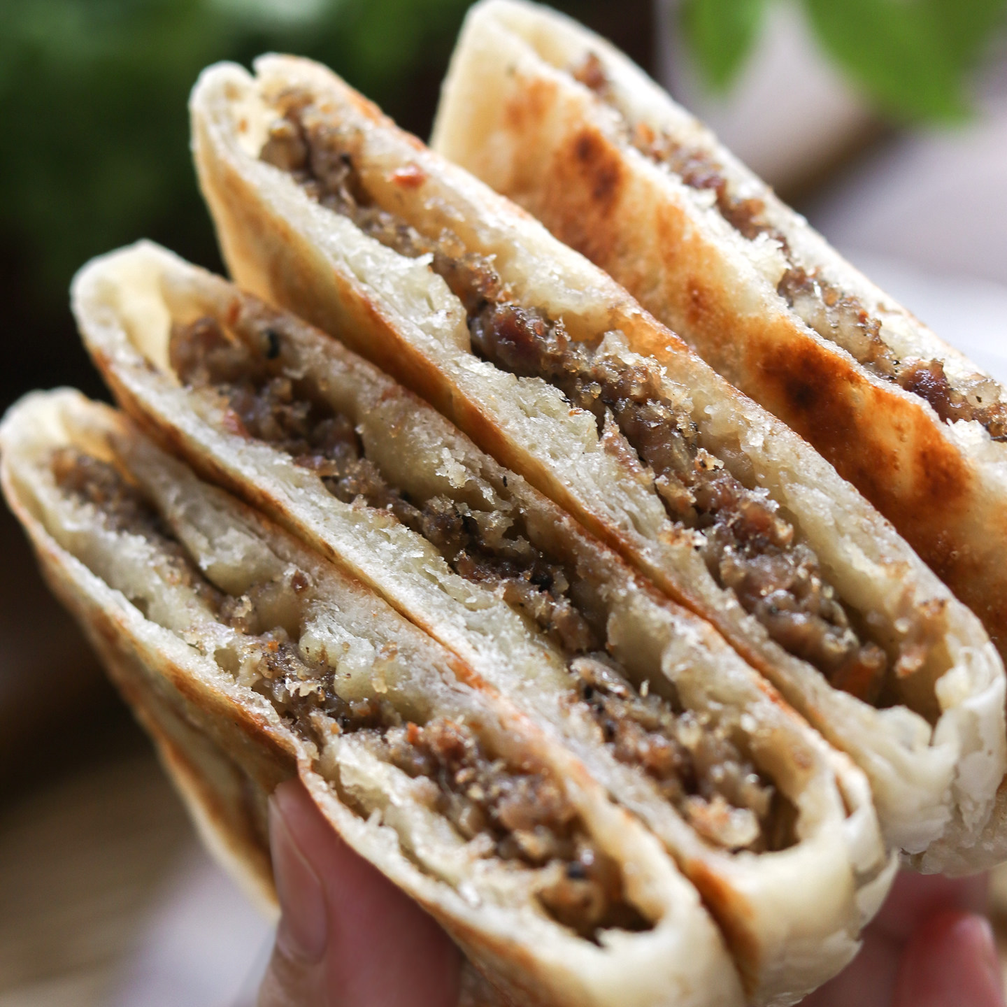 澳洲和牛牛肉馅饼 千层酥皮馅饼手抓煎饼薄饼 儿童营养早餐半成品