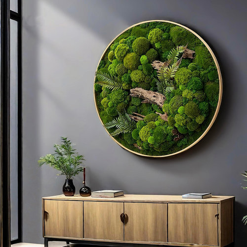 苔藓仿真植物挂画室内墙面售楼部