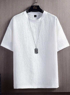 2022 simple solid color plain t-shirt for men gym sport tees