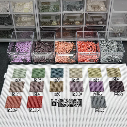 婆娑拼豆补充包2.6mm高品质融合豆黄豆豆MARD同色四叶草拼豆工具