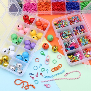 拼豆钥匙扣挂件龙虾扣五角星开口圈公仔玩偶小狗手工diy饰品配件