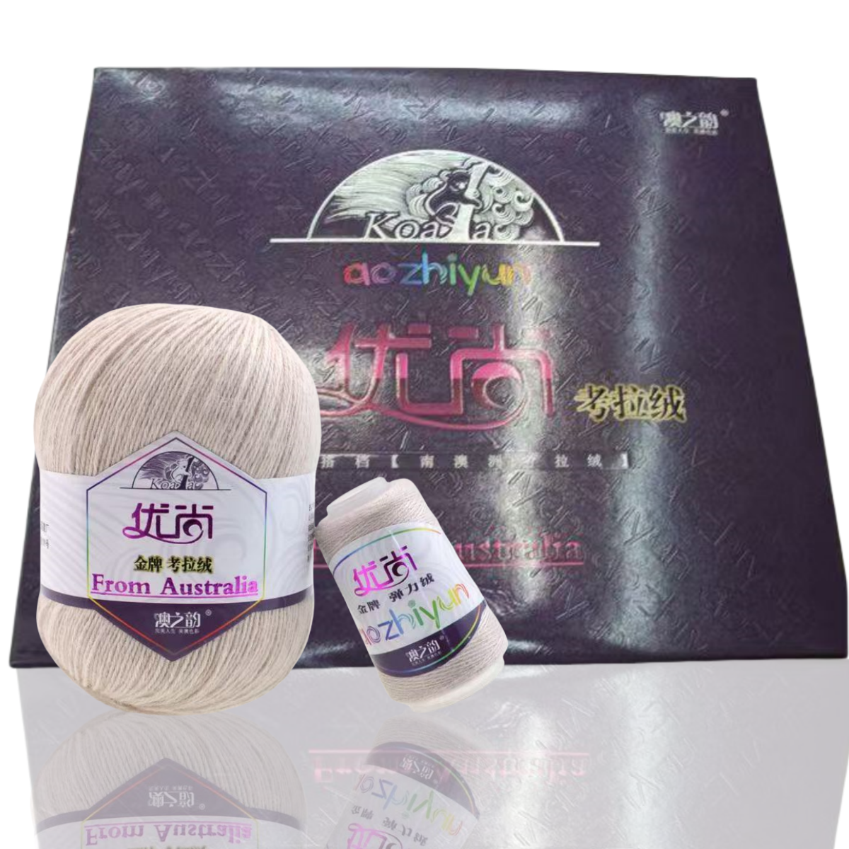 正品优尚金牌考拉绒6+6羊绒线正品山羊绒貂绒毛线围巾线机织手编