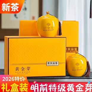 黄金芽2025新茶明前特级开园头采白茶安吉瓷罐礼盒装奶白茶绿茶叶