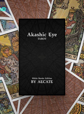 【现货】原创正版 卡西之眼塔罗牌 Akashic Eye Tarot 白边框版