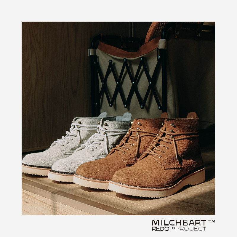 反绒皮磨砂大黄靴翻毛复古徒步鞋