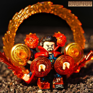 新款第三方定制奇异博士漫威复仇者联盟超级英雄积木人仔拼装玩具