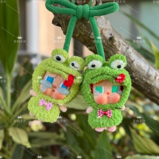 眼泪搪胶毛绒樱桃吊卡甜在一起娃衣 泡泡玛特哭娃CRYBABY爱神