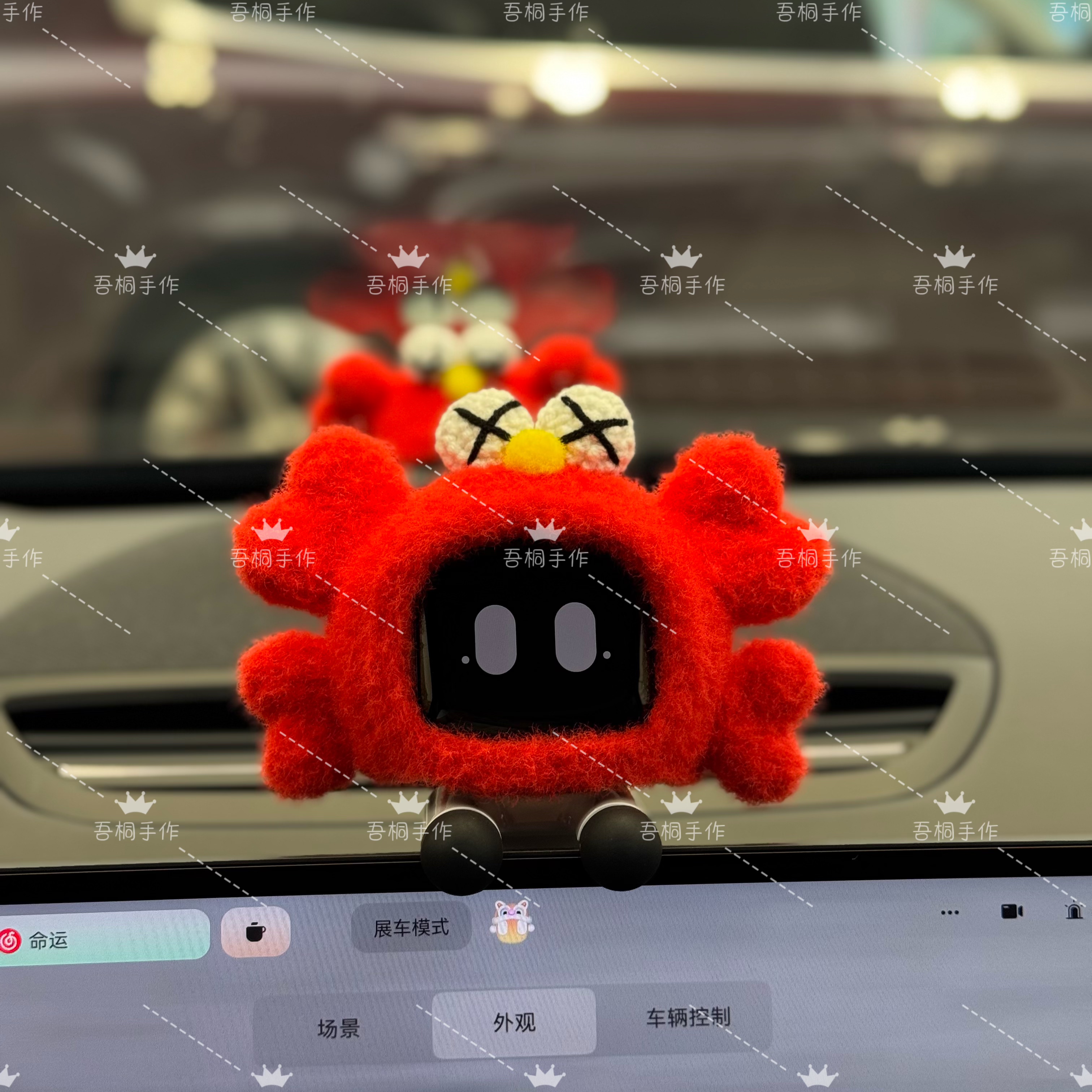 极氪eva机器人手工钩织螃蟹帽
