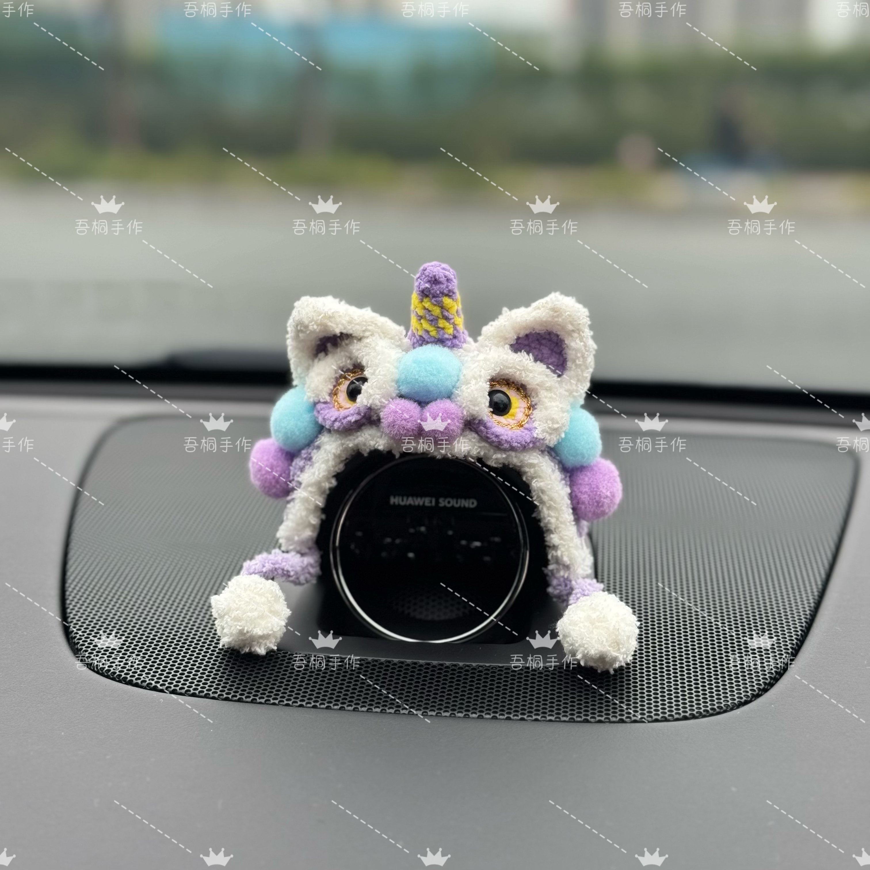 问界智界享界手工钩织音响帽子