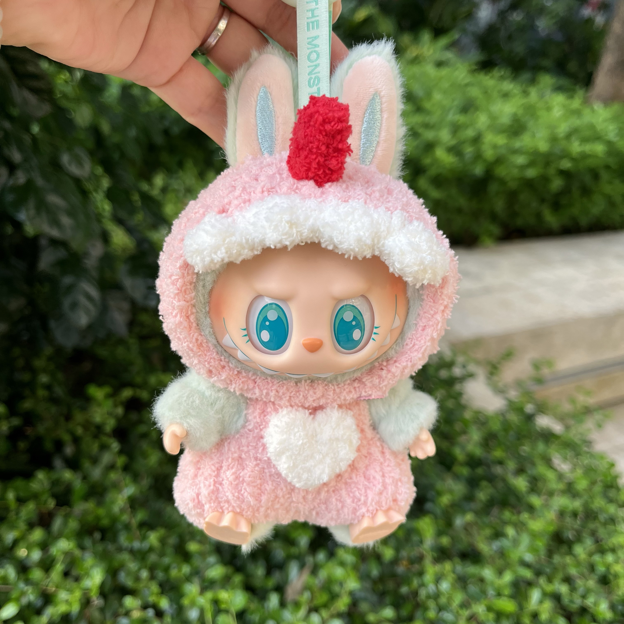 包邮Labubu拉布布二代坐坐派对泡泡玛特搪胶娃衣恐龙套装娃衣着替
