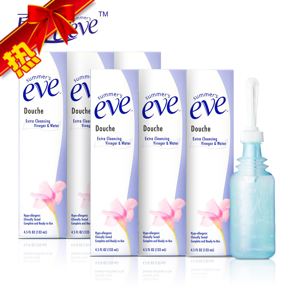 美国summer's eve夏依醋水女性冲洗液私处护理液133ml*6杀菌弱酸