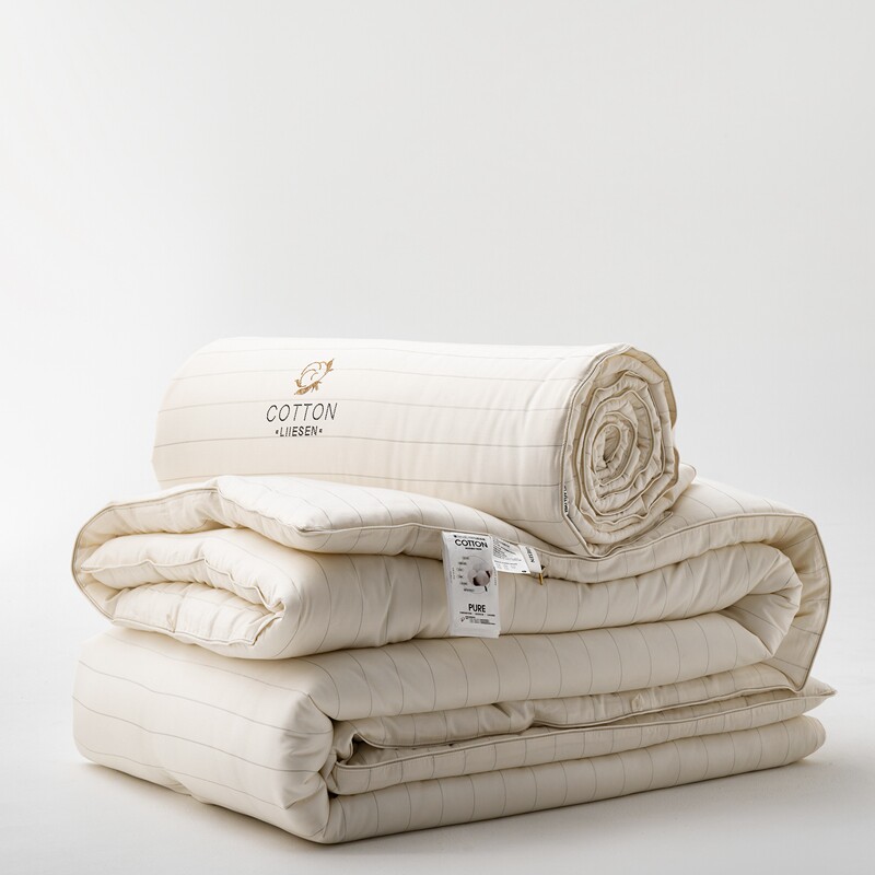 上新a类母婴级抗菌防螨棉花被 轻暖蓄温细绒棉洁白松软净棉被子