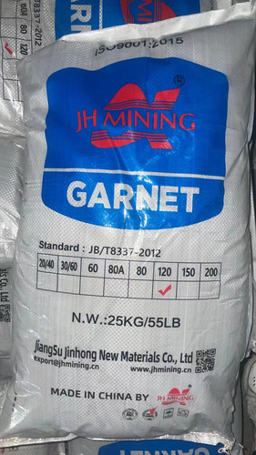 金红矿业石榴砂水刀砂金刚砂60目80目120目水喷砂除锈磨料切割砂